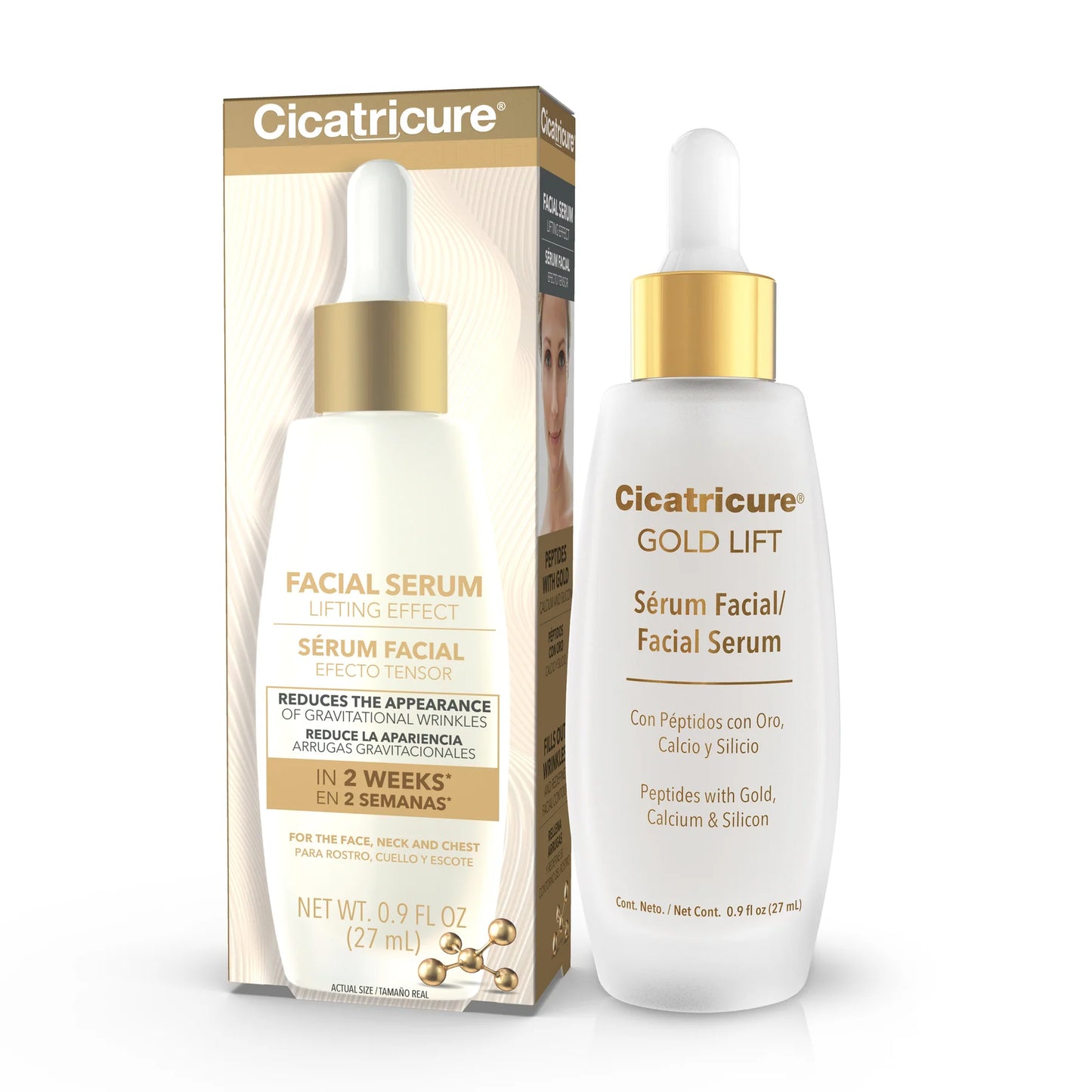 CICATRICURE GOLD LIFT COLLAGEN FACIAL SERUM • 0.9 FL OZ
