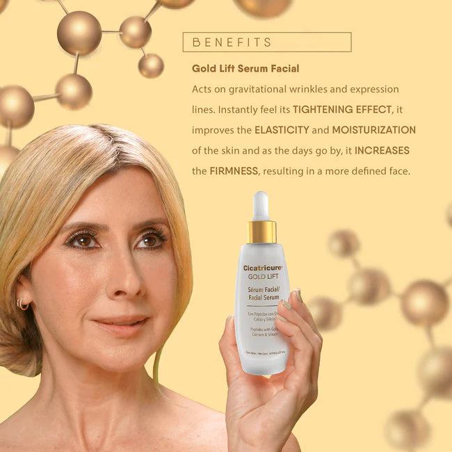 CICATRICURE GOLD LIFT COLLAGEN FACIAL SERUM • 0.9 FL OZ