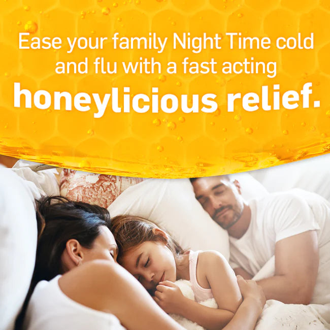 TUKOL • HONEY • COLD & FLU NIGHTTIME • 4 OUNCE