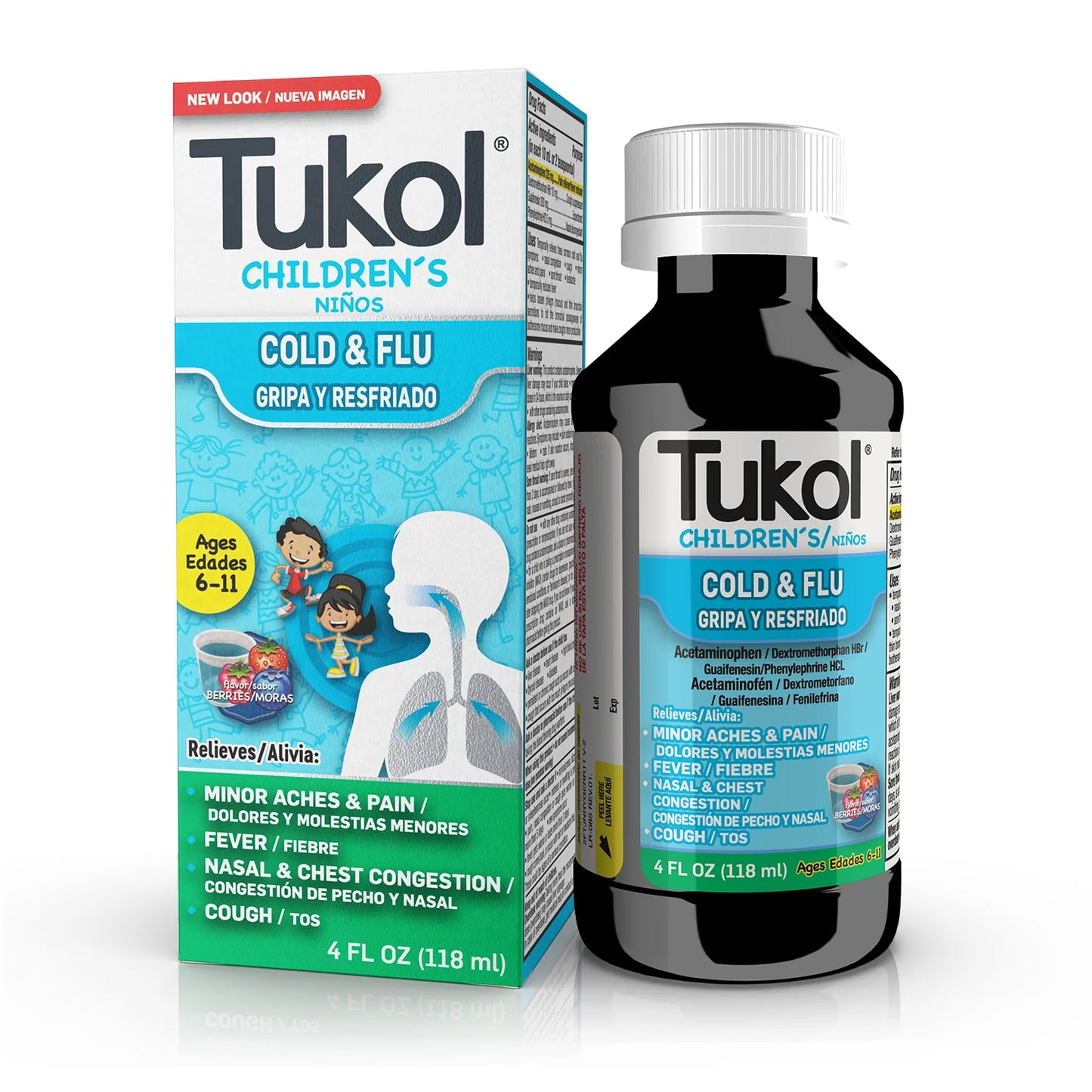 Tukol Children’s Cold Berries 4 Fl Oz