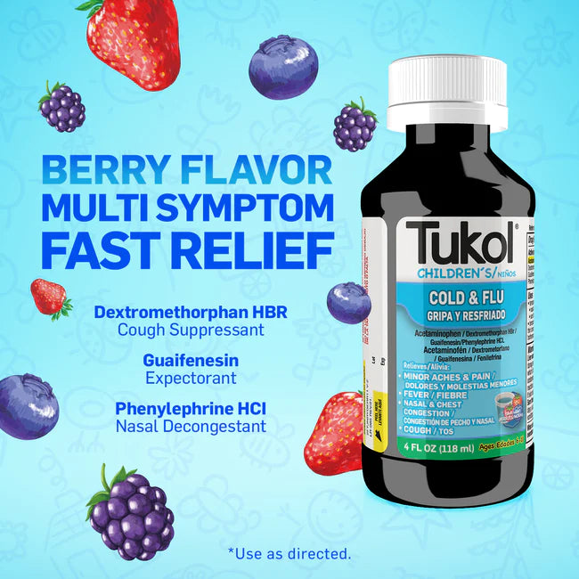 Tukol Children’s Cold Berries 4 Fl Oz