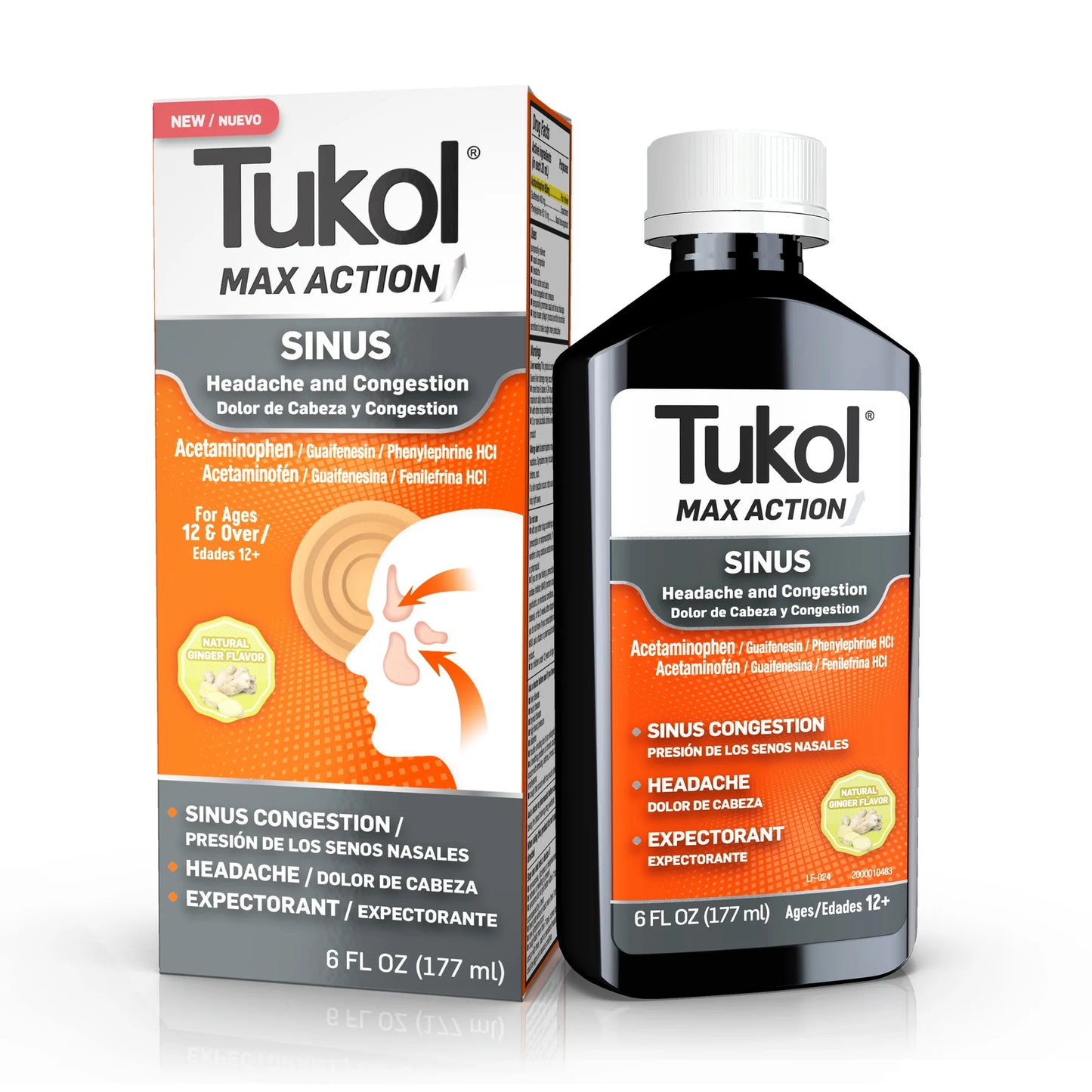 TUKOL SINUS LIQUID  6 FL OZ