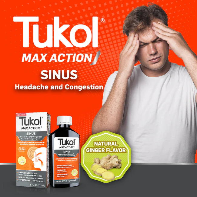 TUKOL SINUS LIQUID  6 FL OZ