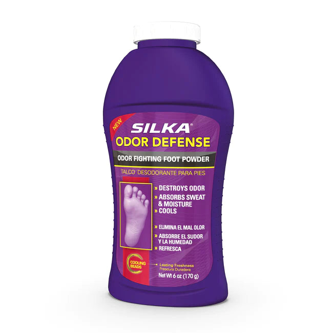 Silka Odor Defense Foot Powder 6oz