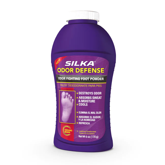 Silka Odor Defense Foot Powder 6oz