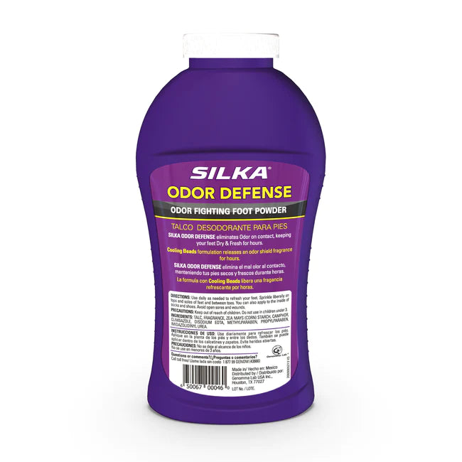 Silka Odor Defense Foot Powder 6oz