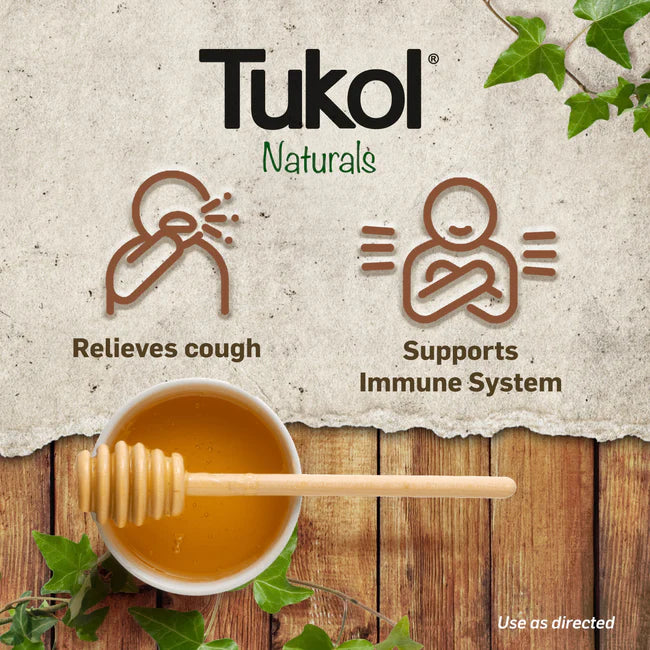 Tukol Naturals Liquid Cough Syrup, Infused With Pure Honey, 6 Oz.