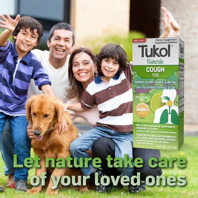 Tukol Naturals Liquid Cough Syrup, Infused With Pure Honey, 6 Oz.