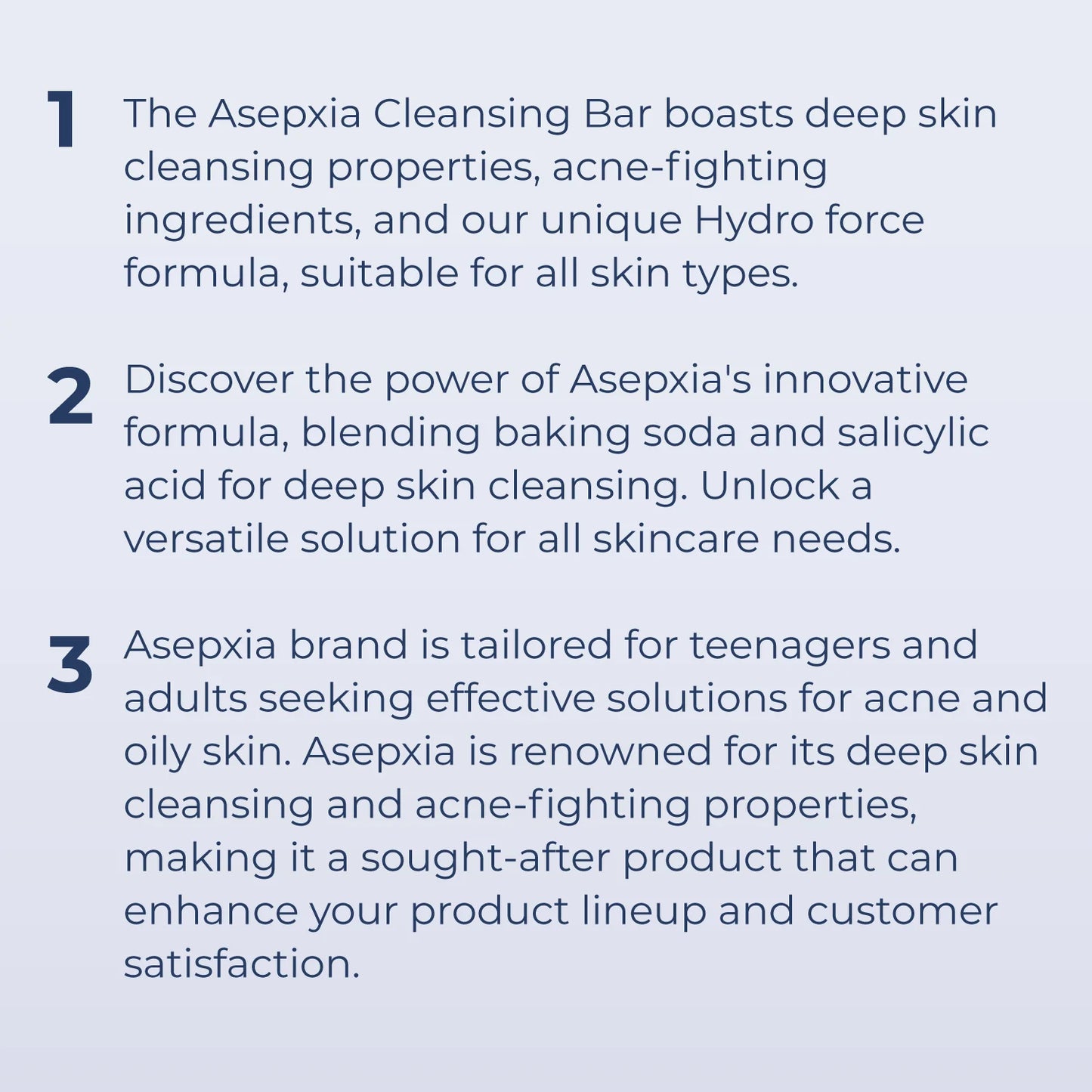 Asepxia Cleanser Bar Baking Soda 4oz