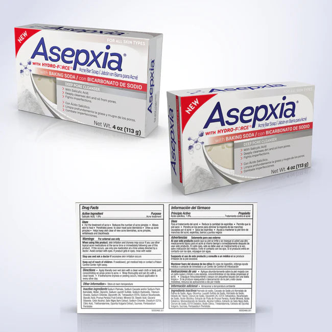 Asepxia Cleanser Bar Baking Soda 4oz