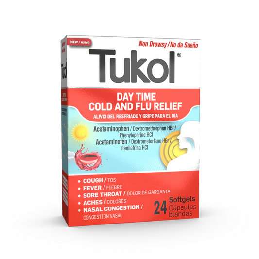 Tukol Cold  and Flu Relief  24 softgels day time