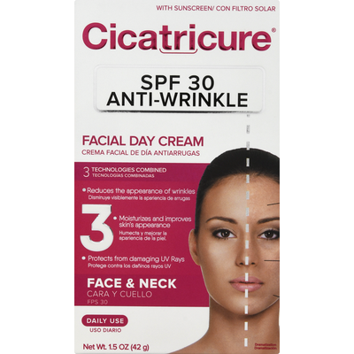 Cicatricure Facial Day Cream Anti-Wrinkle SPF 30 1.5 oz